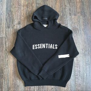 Fear of God (F/W21) Black Pullover Knit Hoodie